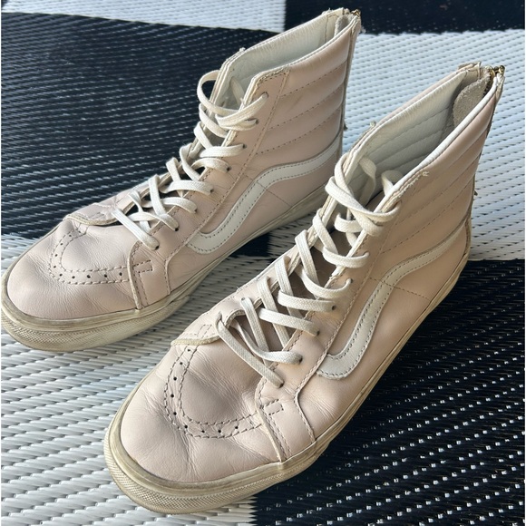 VANS SK8 HI TOP LEATHER WOMENS SIZE 9 - Picture 2 of 11